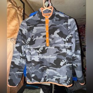 Wonder Nation Camouflage Fleece with Orange Trim